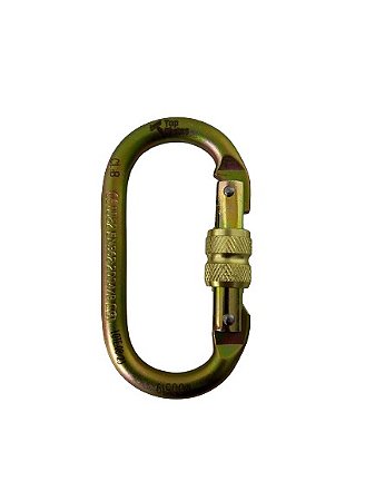 Mosquetao Oval Fech Rosca Top 9003 -  Sem Ca - Top Cintos
