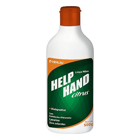 Creme Desengraxante Limpa Maos Help Hand 500G -  Sem Ca - Henlau