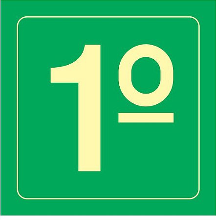 Placa S17 1º 20x20-  Sem Ca - Extinpar