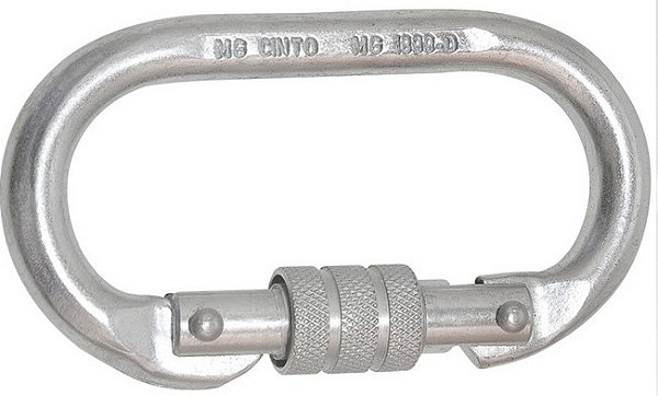 Mosquetao Oval Fech Rosca Mg 1899/ 5200 -  Sem Ca - Mg Cinto