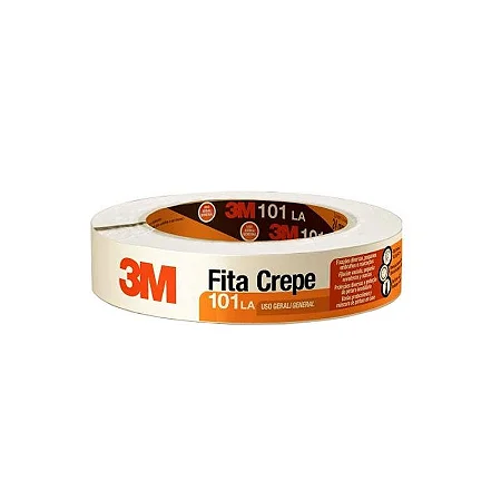 Fita Crepe 101La 18Mmx50M -  Sem Ca - 3M