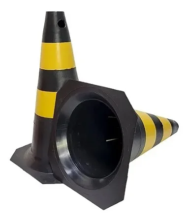 Cone De Sinal Rig Pto/Ama 75Cm - Sem Ca - Plastcor