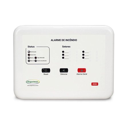 Central Alarme Analogica 6 Pontos 12W - Sem Ca - Segurimax