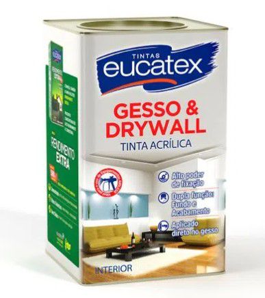 Tinta Gesso & Drywall Eucatex 18L