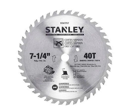 Disco de Serra Circular Stanley 7 1/4 40T