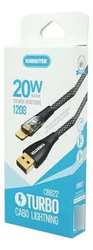 Cabo Blindado Turbo com LED 5A Kimaster - CB822
