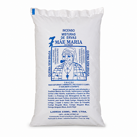 Defumação Mãe Maria 500g - Mistura de 7 Ervas para Limpeza e Purificação de Ambientes