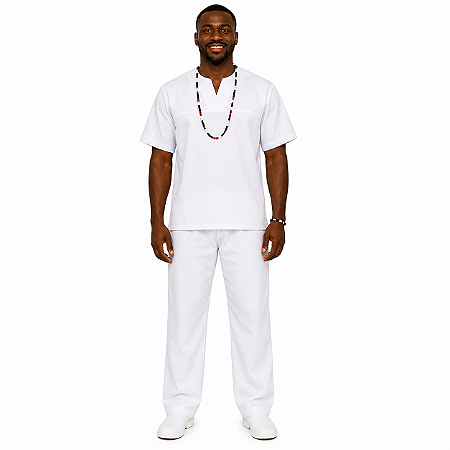 Conjunto de Ração Masculino Oxford (Calça + Bata )