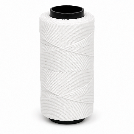 Fio Cordonê Encerado Branco 1mm 100 Metros para Guias, Pulseiras e Artesanato