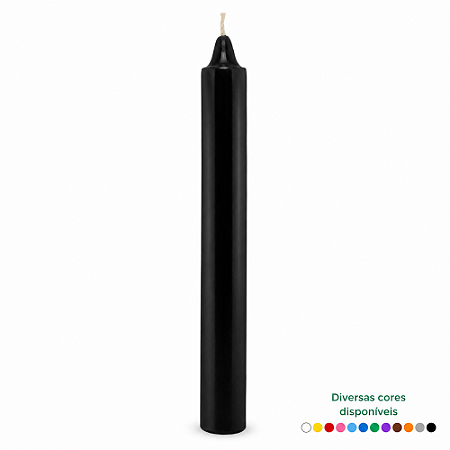 Vela Palito Nº 9 18cm em Parafina – Diversas Cores | Unidade e Quilo
