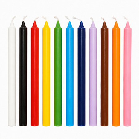 Vela Palito Nº 9 18cm em Parafina – Diversas Cores | Unidade e Quilo