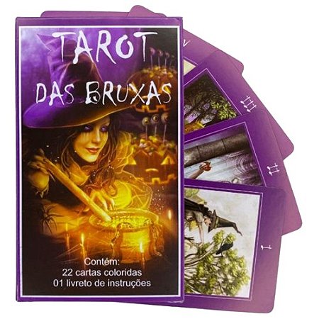 Baralho Taro das Bruxas com 22 Cartas