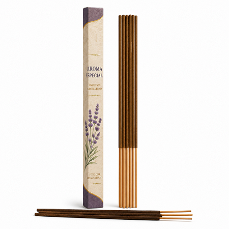 Incenso Aromático de Varetas – Diversos Aromas | Caixa com 8 Varetas