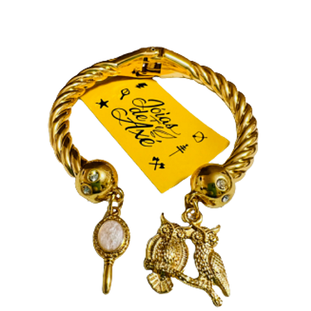 Pulseira Bracelete Torcido Oxum - Dourado
