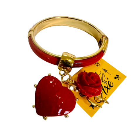 Pulseira Bracelete Resinado Pomba Gira
