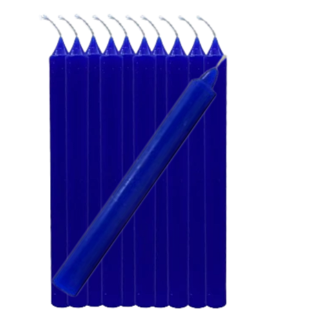 Vela Palito Hora Azul Escuro Kilo - 32 unidades