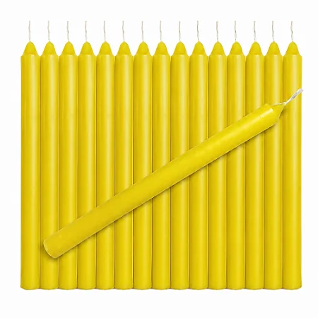 Vela Palito Amarela 18cm – 1kg