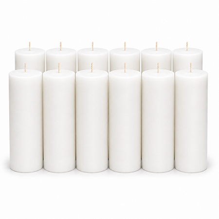 Kit com 50 Velas 7 Dias 195g Diversas Cores e Bicolores