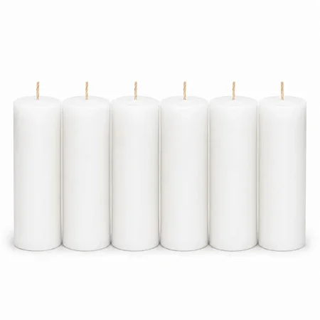 Kit com 6 Velas Votivas 7 Dias 250g Diversas Cores e Bicolores