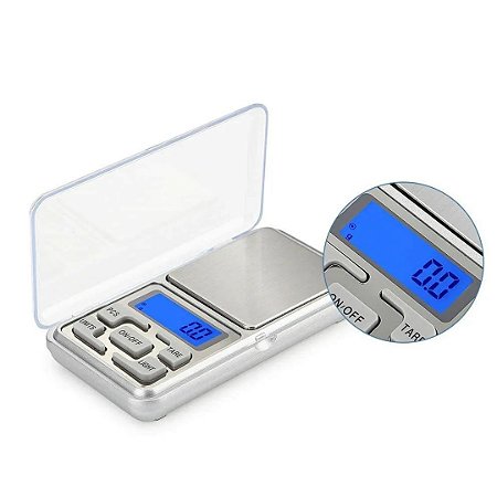 Mini Balança Digital Alta Precisão De Bolso Portátil Pesa até 500g