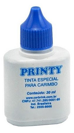 Tinta Carimbo Azul 30ml Carbrink - Klipstock