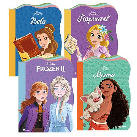 Coleção 4 Livros Disney Da Culturama Educativo Princesas