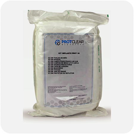 Kit Cirúrgico Estéril Pério - Protclear - BRANCO 30G