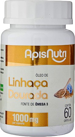 Óleo de Linhaça 1000mg 60 cápsulas Apisnutri