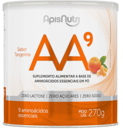 AA9 Aminoácidos Essenciais 270g Zero Açucar Tangerina Apis Nutri