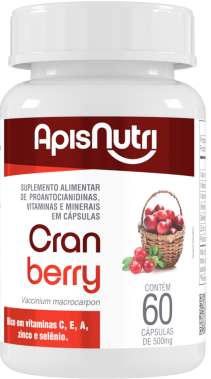 Cranberry 500mg 60 Cápsulas Apisnutri