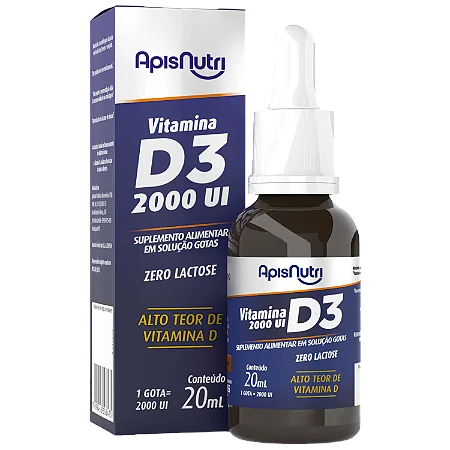 Suplemento de Vitamina "D3" 20ml Gotas ApisNutri