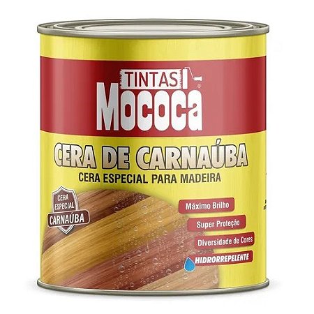 CERA DE CARNAÚBA PARA MADEIRA- MOCOCA- 900ml - Loja de tintas e produtos  para pintura