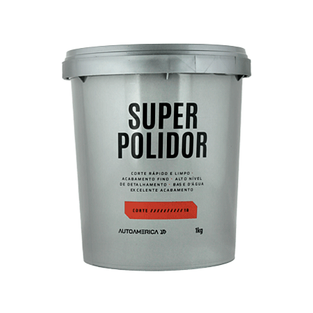Massa de Polir Automotiva Super Polidor Corte Rápido Acabamento Fino 1kg