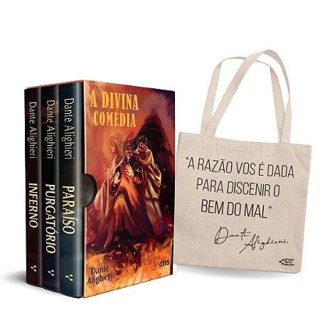 KIT Box A Divina Comédia (3 livros + suplemento + marcadores) + ECOBAG EXCLUSIVA