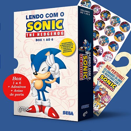 Box Lendo Com o Sonic – The Hedgehog (Vol. 1 ao 6)