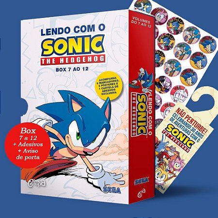 Box Lendo com o Sonic – The Hedgehog (Vol. 7 ao 12)