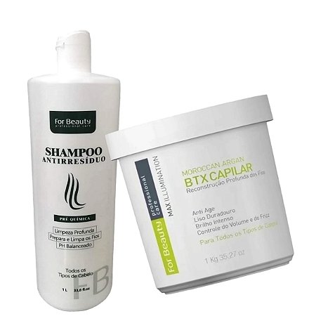DUPLICADO - BTX Argan Morrocan Oil 1 Kg + Shampoo Antiresíduo 1L