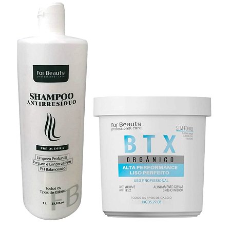 DUPLICADO - BTX Organico  1kg + Shampoo Antiresíduo 1L