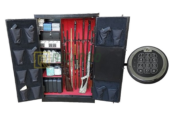 Cofre para 30 Armas 30A Digital Chapa mais Grossa #14