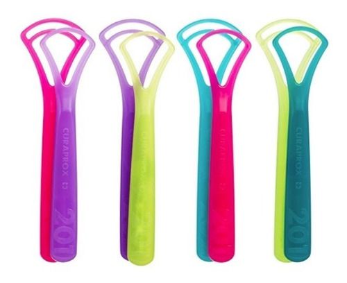 Raspador Limpador de Língua Tongue Cleaner Curaprox Pack 2