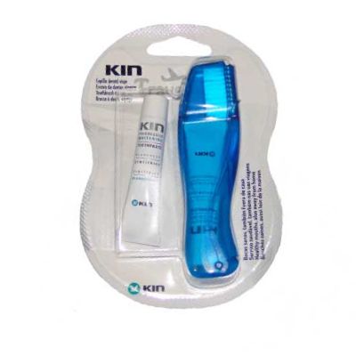 Escova Dental Kin Viagem com Creme Dental