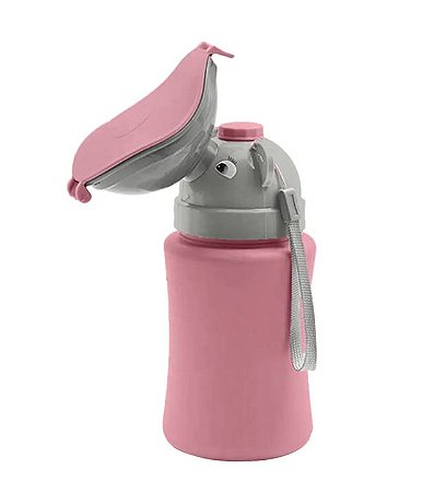 Mictório Infantil Viagem Menina Xixi Portatil Rosa Buba