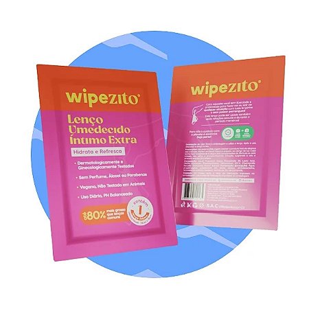 Wipezito Lenço Umedecido Íntimo Extra Caixa com 15 Unidades