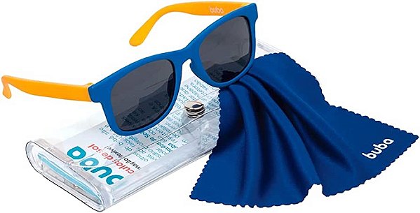 Óculos de Sol Infantil Fléxivel Proteção UVA UVB Azul Buba