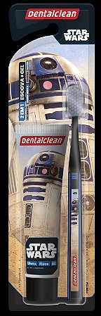Kit Escova De Dente E Gel Dental Star Wars R2D2 Dentalclean
