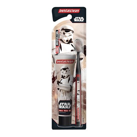 Kit Escova De Dente E Gel Dental Star Wars StormTrooper Dentalclean