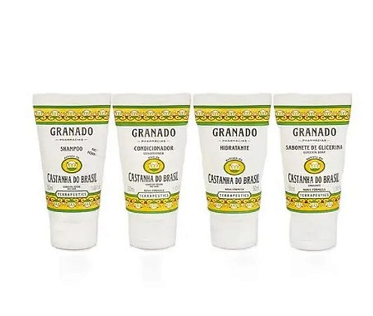 Kit Miniaturas Viagem Terrapeutics Castanha Do Brasil Granado