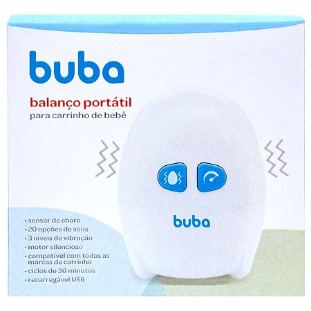 Balanço Portátil Para Carrinho De Bebe Vibração e Sons Buba