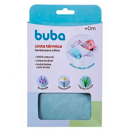 Cinta Térmica Herbal para Alívio de Cólica Azul Buba