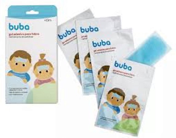 Gel Adesivo para Alivio Febre e Vacina Buba 4 Unidades
